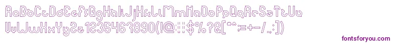 noakatz Hollow Font – Purple Fonts on White Background