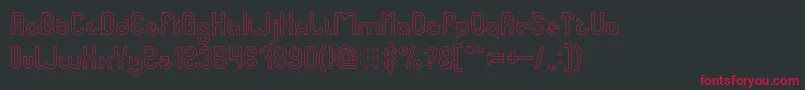 noakatz Hollow Font – Red Fonts on Black Background