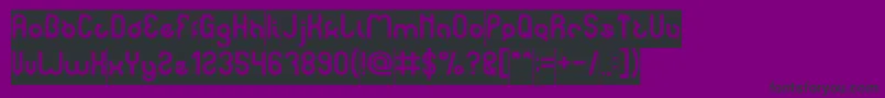 Шрифт noakatz Inverse – чёрные шрифты на фиолетовом фоне