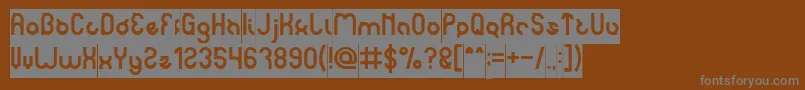 noakatz Inverse Font – Gray Fonts on Brown Background