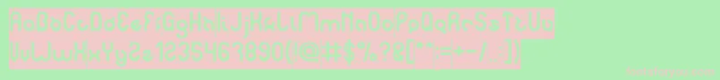 noakatz Inverse Font – Pink Fonts on Green Background