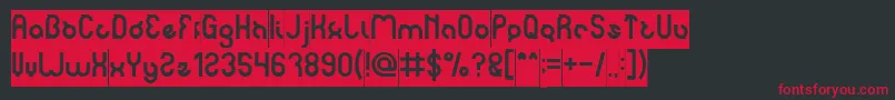 noakatz Inverse Font – Red Fonts on Black Background