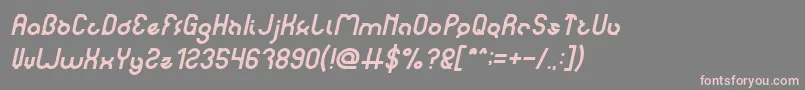 fuente noakatz Italic – Fuentes Rosadas Sobre Fondo Gris