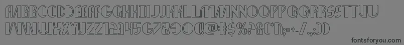 Nathanbrazilshadow Font – Black Fonts on Gray Background