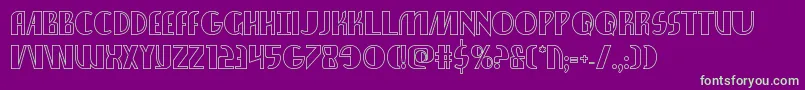 Nathanbrazilshadow Font – Green Fonts on Purple Background