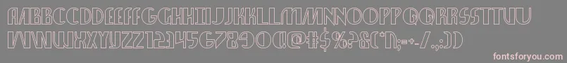 Nathanbrazilshadow Font – Pink Fonts on Gray Background