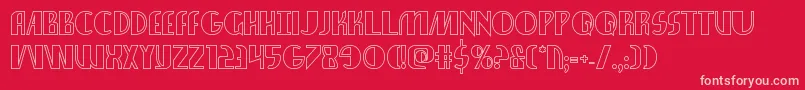 Nathanbrazilshadow Font – Pink Fonts on Red Background