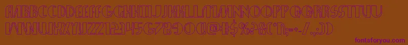 Nathanbrazilshadow Font – Purple Fonts on Brown Background