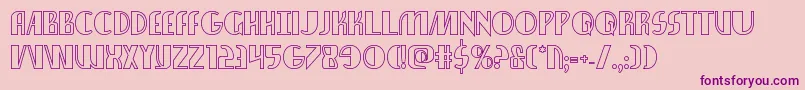 Nathanbrazilshadow Font – Purple Fonts on Pink Background
