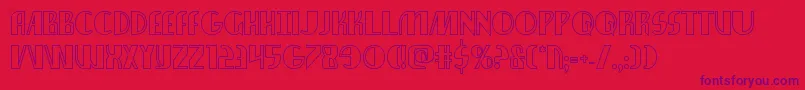 Nathanbrazilshadow Font – Purple Fonts on Red Background
