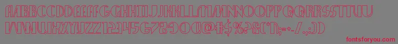 Nathanbrazilshadow Font – Red Fonts on Gray Background