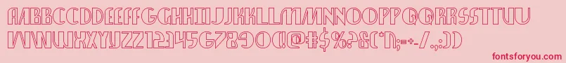 Nathanbrazilshadow Font – Red Fonts on Pink Background