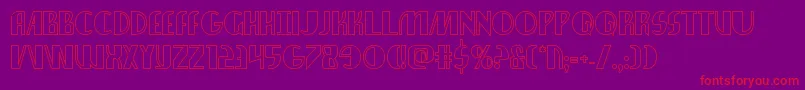 Nathanbrazilshadow-fontti – punaiset fontit violetilla taustalla
