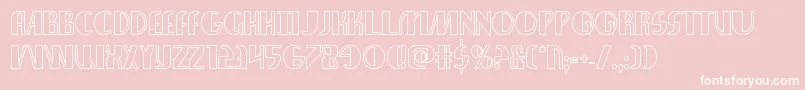 Nathanbrazilshadow Font – White Fonts on Pink Background