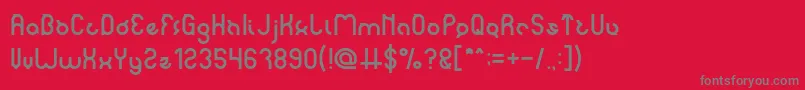 noakatz Light Font – Gray Fonts on Red Background