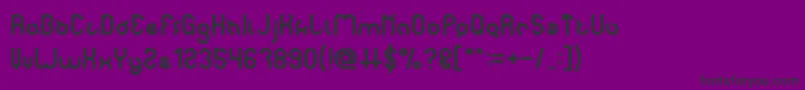 noakatz Font – Black Fonts on Purple Background