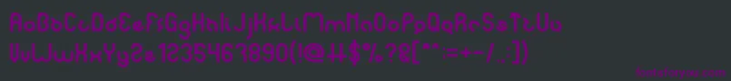 noakatz Font – Purple Fonts on Black Background