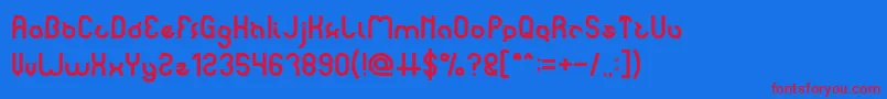 More about noakatz Font noakatz Font – Red Fonts on Blue Background