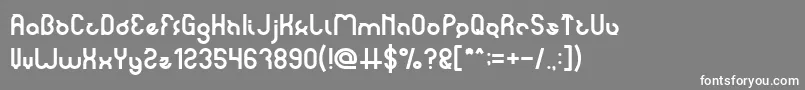noakatz Font – White Fonts on Gray Background
