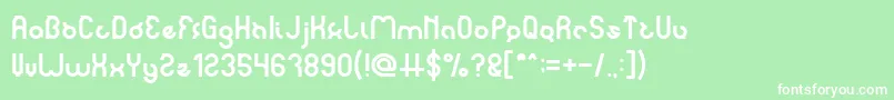 Подробнее о шрифте noakatz Шрифт noakatz – белые шрифты на зелёном фоне