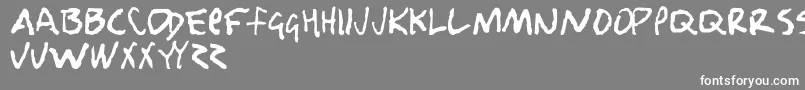 Nobody Loves Me Font – White Fonts on Gray Background