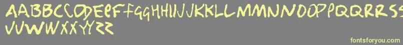 Nobody Loves Me Font – Yellow Fonts on Gray Background