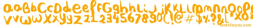 Więcej informacji o czcionce Nobody s Perfect Czcionka Nobody s Perfect – pomarańczowe czcionki