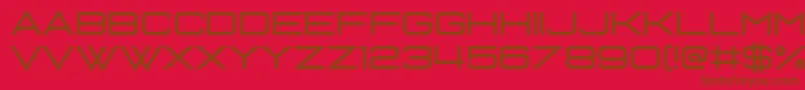 フォントNobody Talks – 赤い背景に茶色の文字