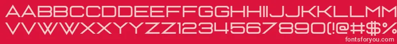 Nobody Talks Font – Pink Fonts on Red Background