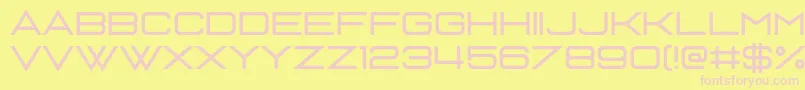 Nobody Talks Font – Pink Fonts on Yellow Background