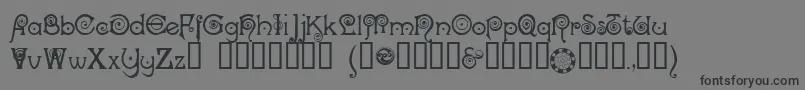 NOCKC    Font – Black Fonts on Gray Background