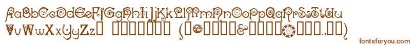Шрифт NOCKC    – коричневые шрифты на белом фоне