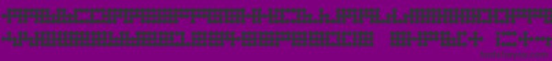 Шрифт Node To Nowhere – чёрные шрифты на фиолетовом фоне