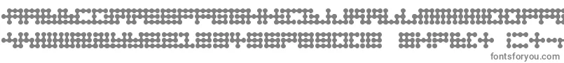 フォントNode To Nowhere – 白い背景に灰色の文字