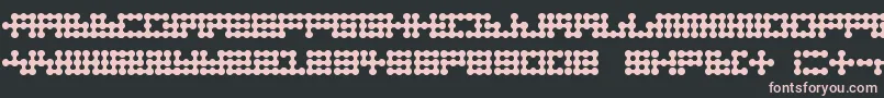 Node To Nowhere Font – Pink Fonts on Black Background