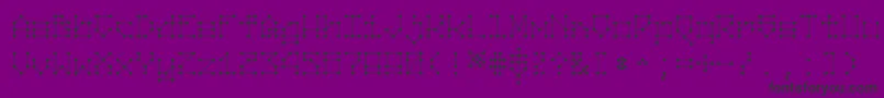 Nodes Font – Black Fonts on Purple Background