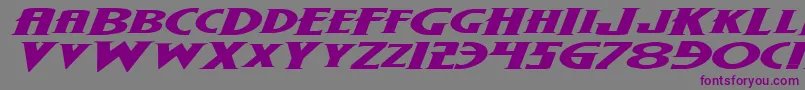 Wolf4bei Font – Purple Fonts on Gray Background