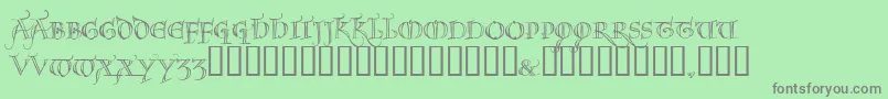 NOEL     Font – Gray Fonts on Green Background