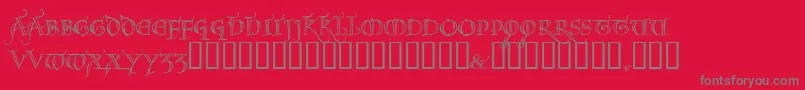 NOEL     Font – Gray Fonts on Red Background