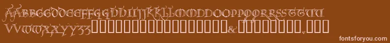 Шрифт NOEL     – розовые шрифты на коричневом фоне