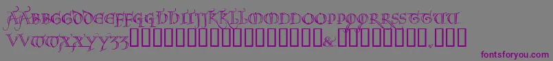 NOEL     Font – Purple Fonts on Gray Background