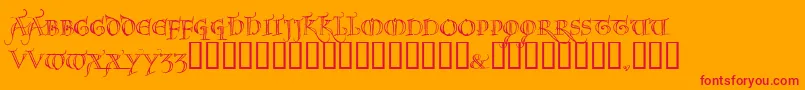 NOEL     Font – Red Fonts on Orange Background