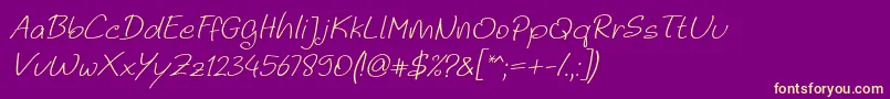 Подробнее о шрифте Noela Sherly Light Italic Шрифт Noela Sherly Light Italic – жёлтые шрифты на фиолетовом фоне