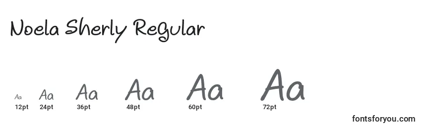 Noela Sherly Regular Font Sizes