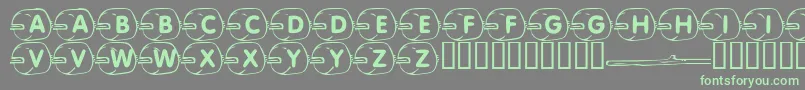 LmsIWantSmores Font – Green Fonts on Gray Background