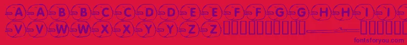 LmsIWantSmores Font – Purple Fonts on Red Background