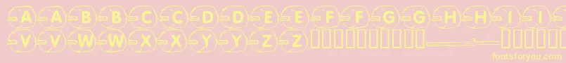 LmsIWantSmores Font – Yellow Fonts on Pink Background