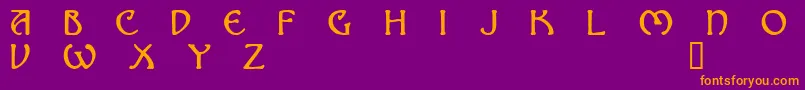 NOMAD    Font – Orange Fonts on Purple Background