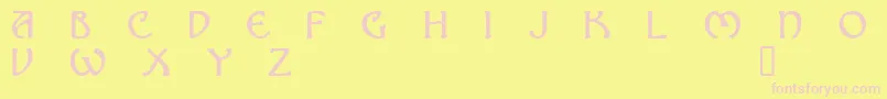 NOMAD    Font – Pink Fonts on Yellow Background