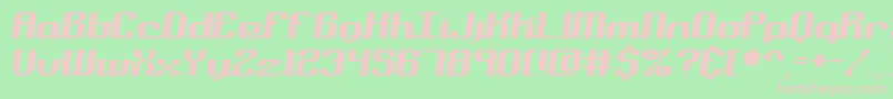 nominal Font – Pink Fonts on Green Background